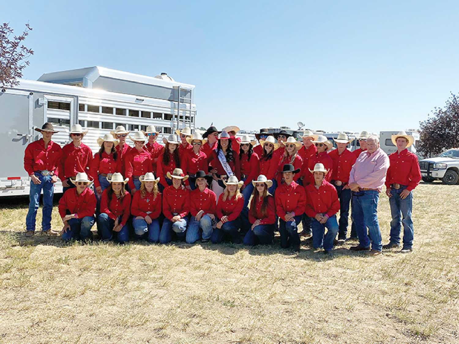 The Saskatchewan High School Rodeo team that went to finals.